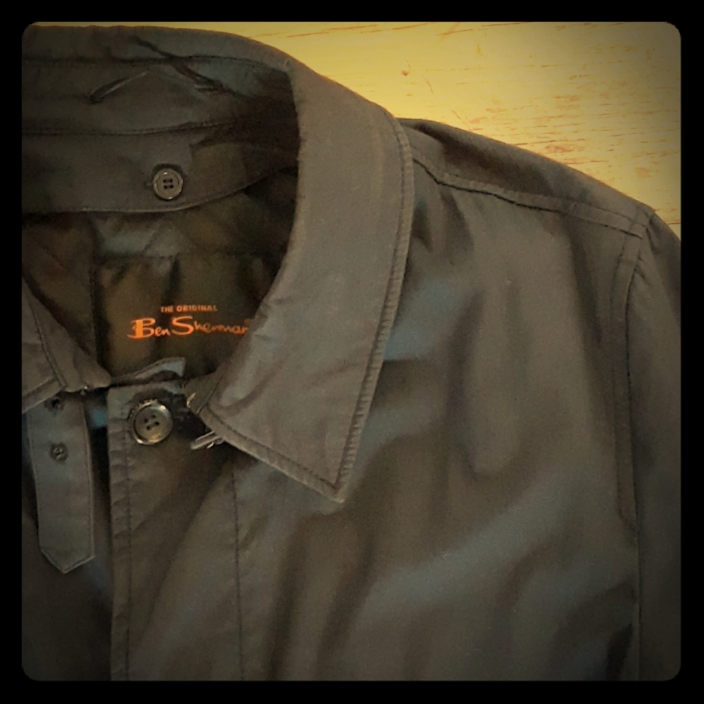 Ben Sherman blue trench coat